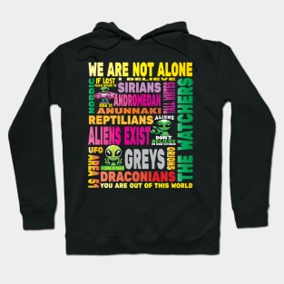 Aliens UFO Extraterrestrial Conspiracy I Want To Believe Area 51 Roswell Hoodie